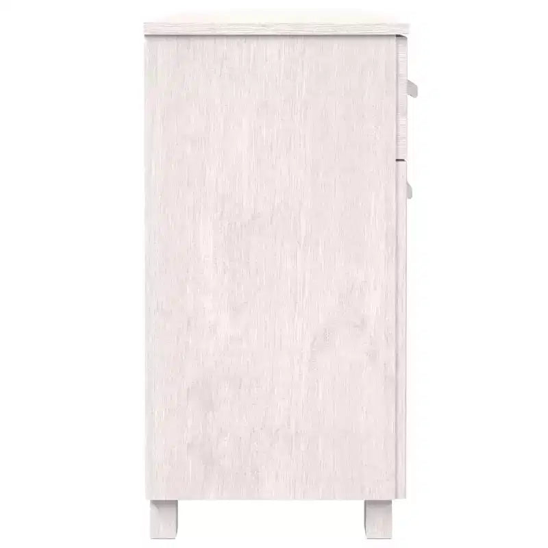 Credenza buffet consolle da bar con cassetti, in legno massello di pino