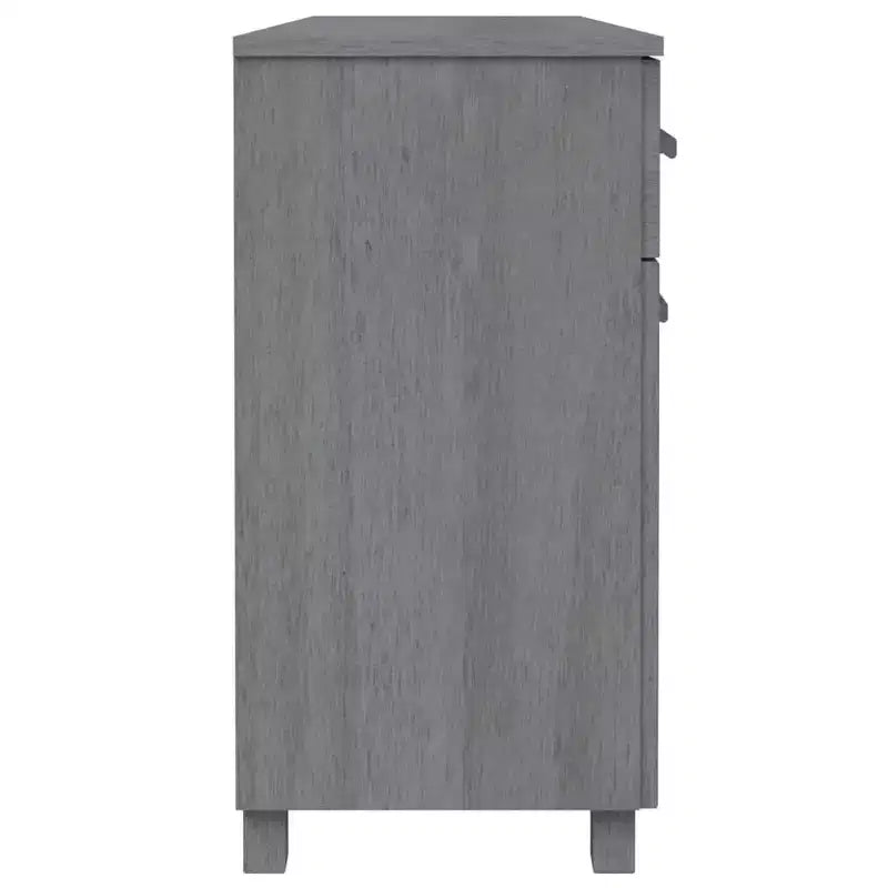 Credenza buffet consolle da bar con cassetti, in legno massello di pino