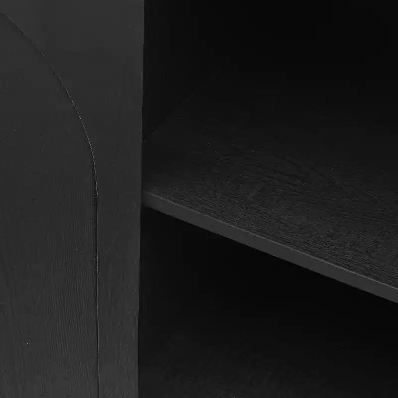 Elegancka rattanowa szafka ze schowkiem, 2-drzwiowy kredens z nóżkami z litego drewna sosnowego do sypialni, salonu lub gabinetu