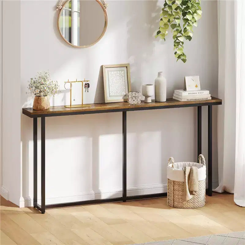 Modern 71in Extended Console Tabl for Hallway, Living Room