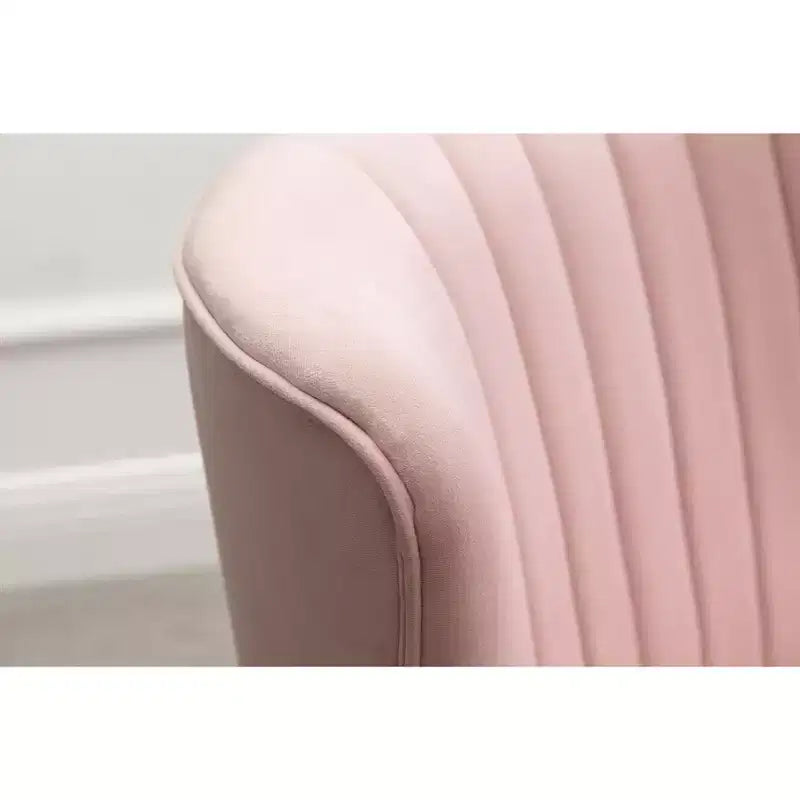 Poltrona moderna in velluto con rivestimento morbido e cuscini profondi, elegante con gambe in legno massello, per soggiorno e sala lettura