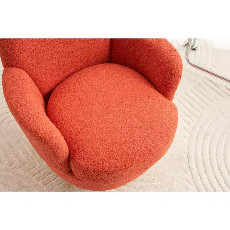 Luxury Velvet Swivel Barrel Chair,360 Silent Rotating Accent Chair with Golden Base for Living Room,Bedroom,Office