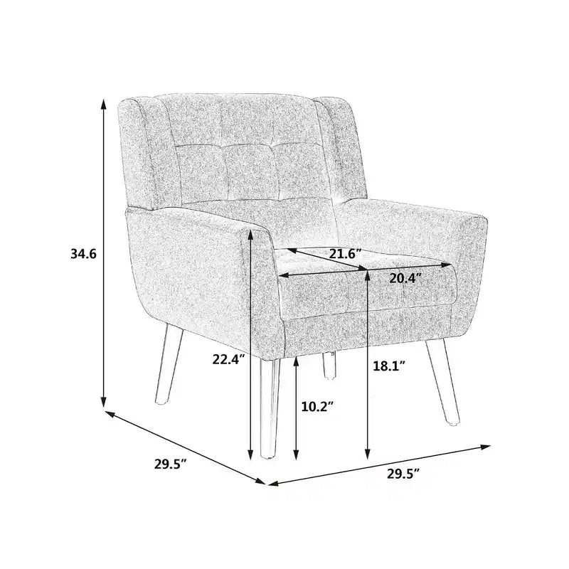 Poltrone d'accento per camera da letto, poltrona ergonomica moderna in morbida similpelle per soggiorno, con gambe nere, per interni
