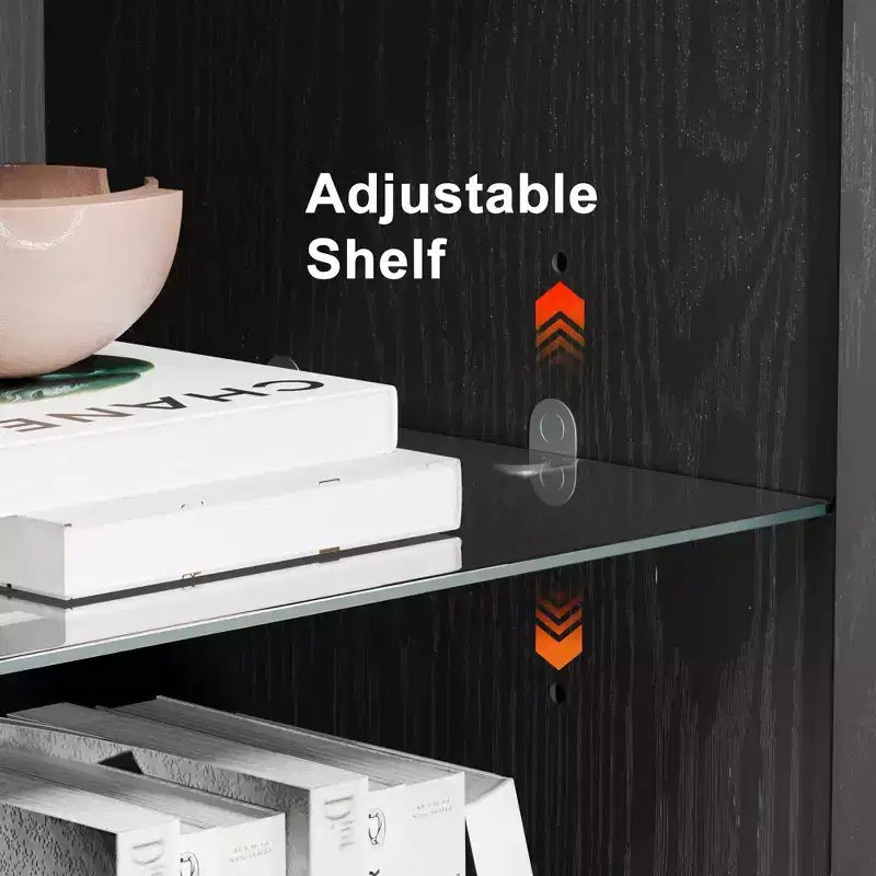 Credenza decorativa in legno 31*31*16, mobile organizer con ripiani regolabili per cucina, camera da letto, soggiorno e sala da pranzo