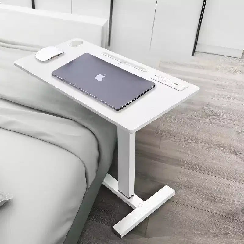 Home Imports Emporium Adjustable Bed Desk with Wheels  Heavy-Duty Rolling Laptop Table with USB &amp; Type-C Charging, Cup Holder