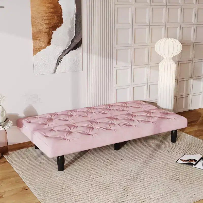 Aksamitna sofa rozkładana z regulowanym oparciem, szerokość 66, nowoczesna sofa z funkcją spania do salonu, sypialni, mieszkania i pokoju gościnnego