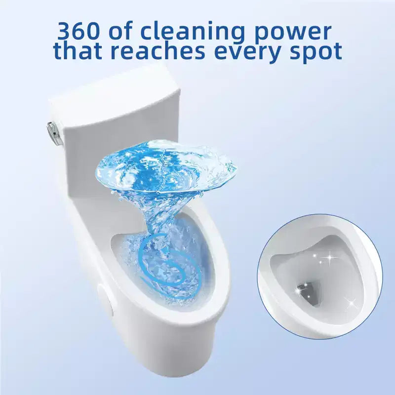 WC commerciale allungato doppio. Altezza comfort da 16 con sedile a chiusura ammortizzata. Bianco