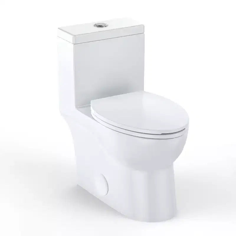 WC commerciale allungato doppio. Altezza comfort da 16 con sedile a chiusura ammortizzata. Bianco