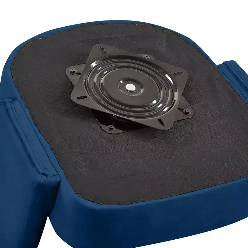 Poltrona girevole moderna decorativa, poltrona arrotondata rivestita in velluto con schienale aperto e braccioli, comoda per camera da letto e soggiorno