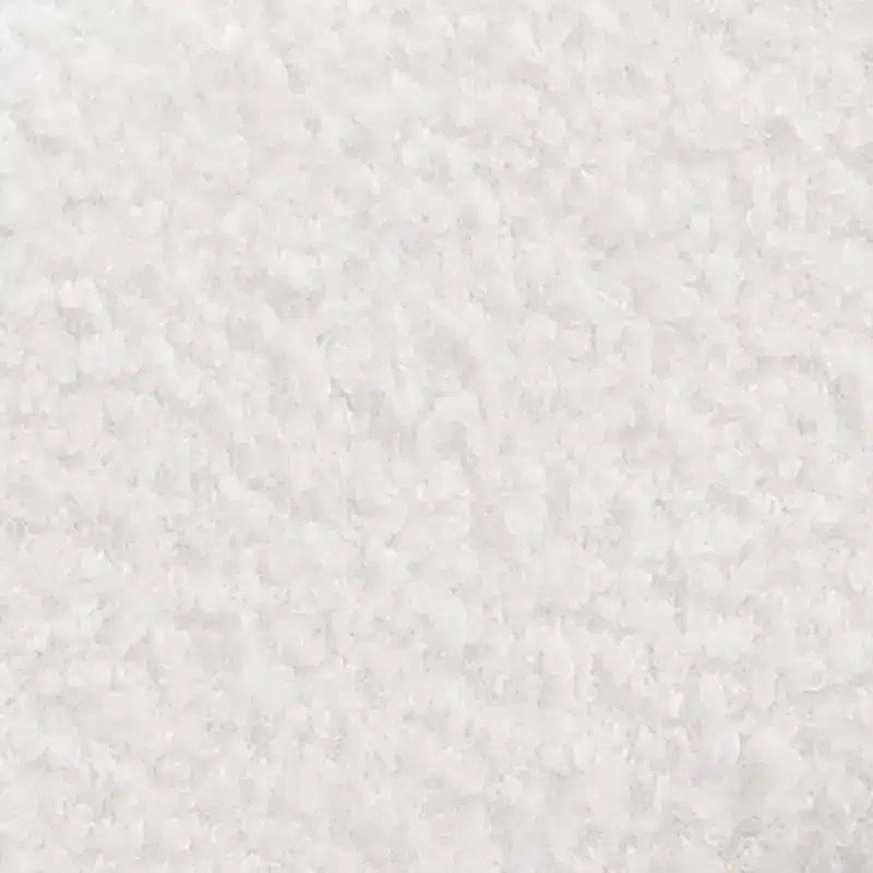 Struttura letto sospesa in bouclé bianco con striscia LED, angoli antiurto e design rialzato facile da pulire per camere da letto moderne, matrimoniale
