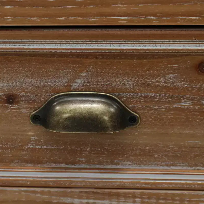 Credenza rustica in legno massello con 3 cassetti