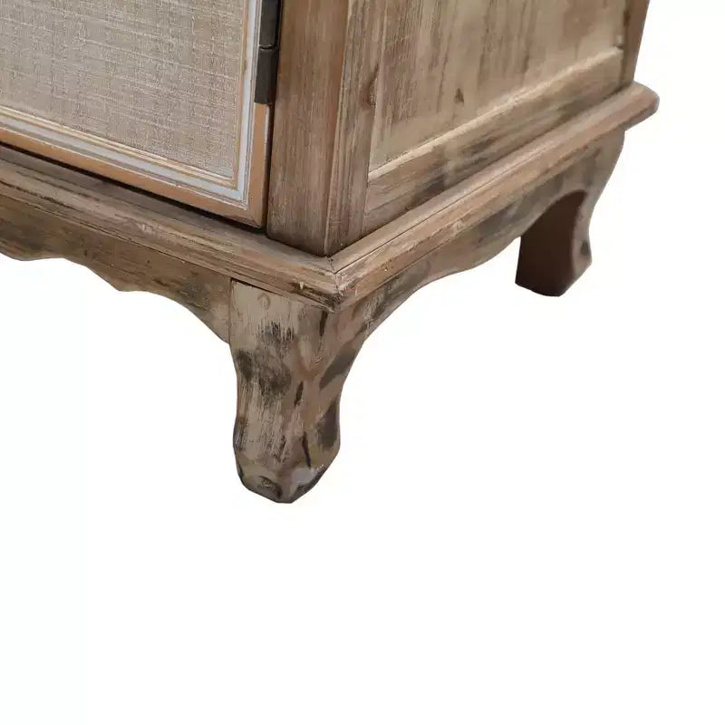 Credenza rustica in legno massello con 3 cassetti