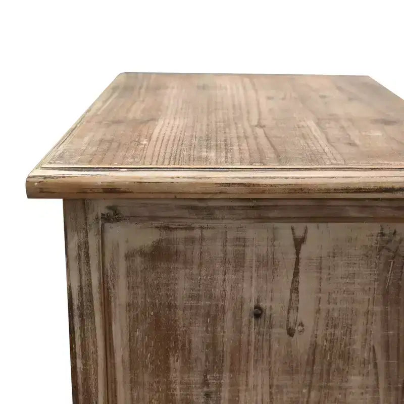 Credenza rustica in legno massello con 3 cassetti