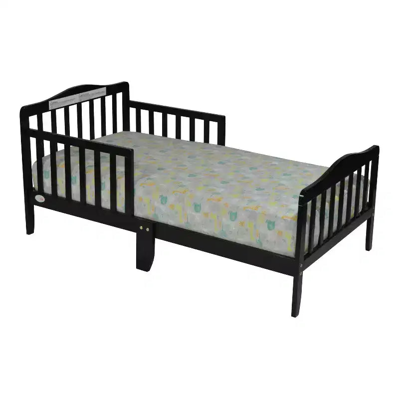 Modern Wooden Toddler Bed with Safety Rail
