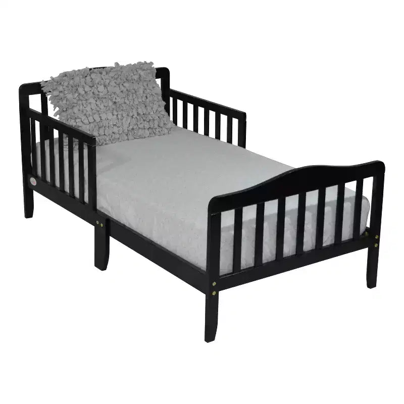 Modern Wooden Toddler Bed with Safety Rail