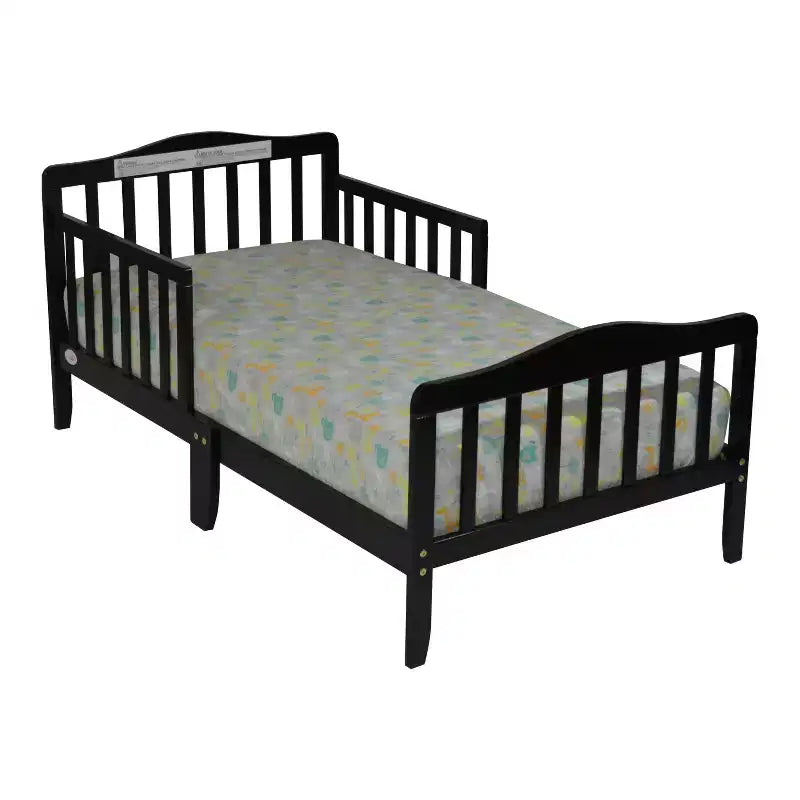 Modern Wooden Toddler Bed with Safety Rail