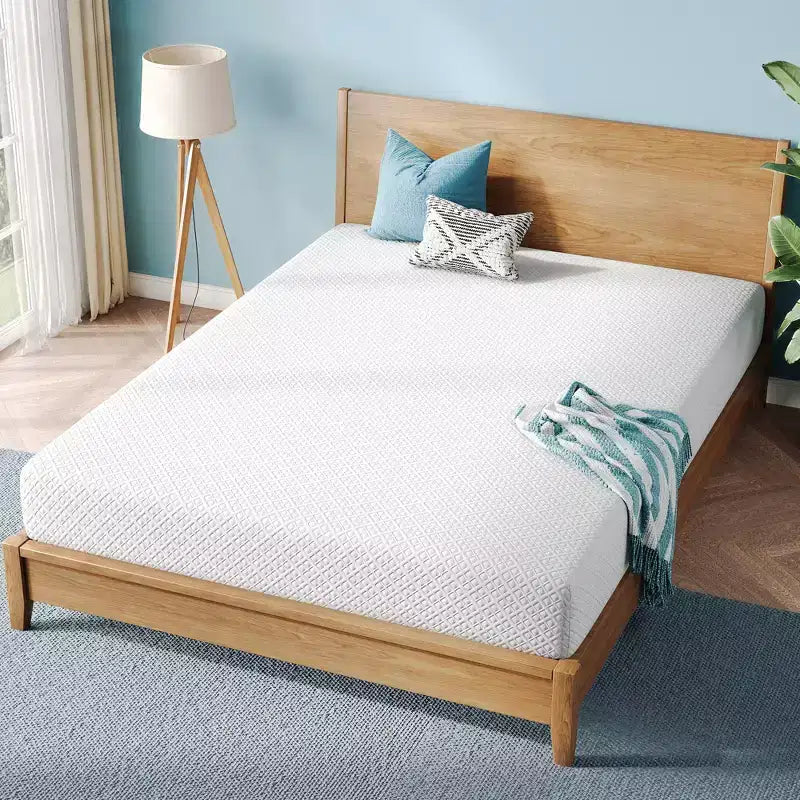 Adult 6 Inch Cooling Gel Memory Foam Mattress, Bamboo Charcoal Support Foam, Medium Firm